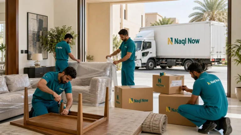 شركة نقل عفش موثوقة في الرياض مع تغليف وحماية الاثاث